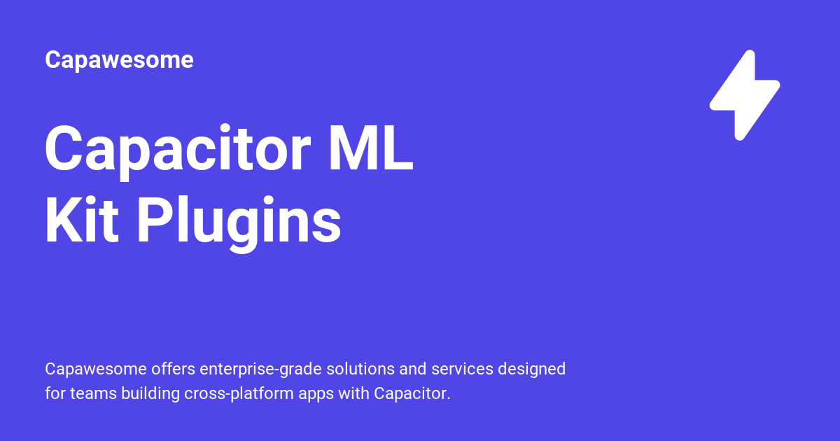 capacitor-mlkit