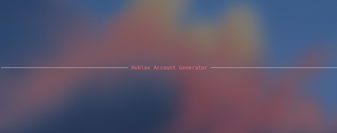 GitHub - awesfdawe/Roblox-Account-Generator: Script written in python ...