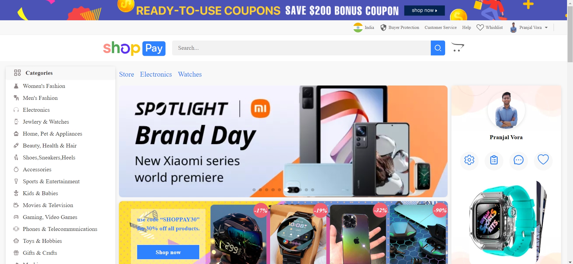 GitHub - pranjalvora15/shoppay: A NEXTJS e-commerce website with ...