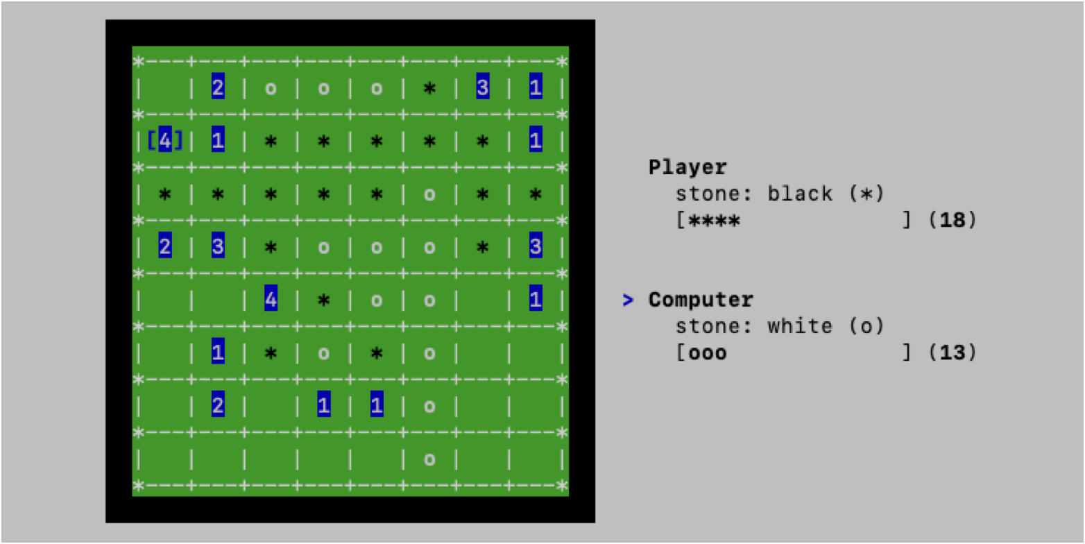 GitHub - Enchan1207/ncreversi: ncursesでリバーシ