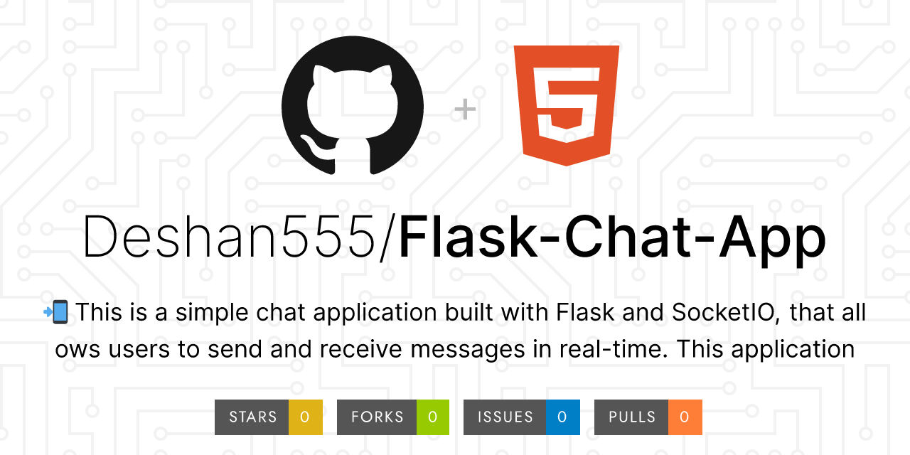 flask socketio chat app