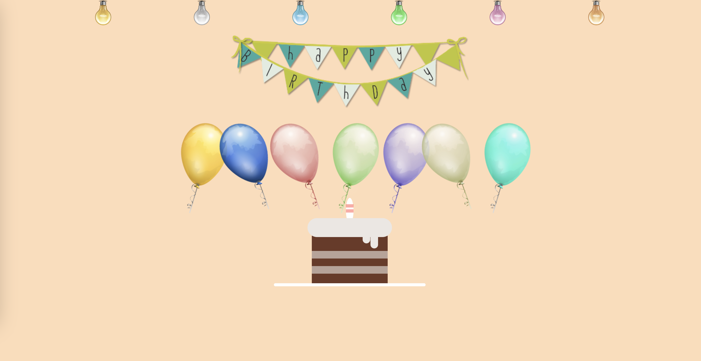 GitHub - b2banna/happy-birthday: A Happy Birthday animation design in ...