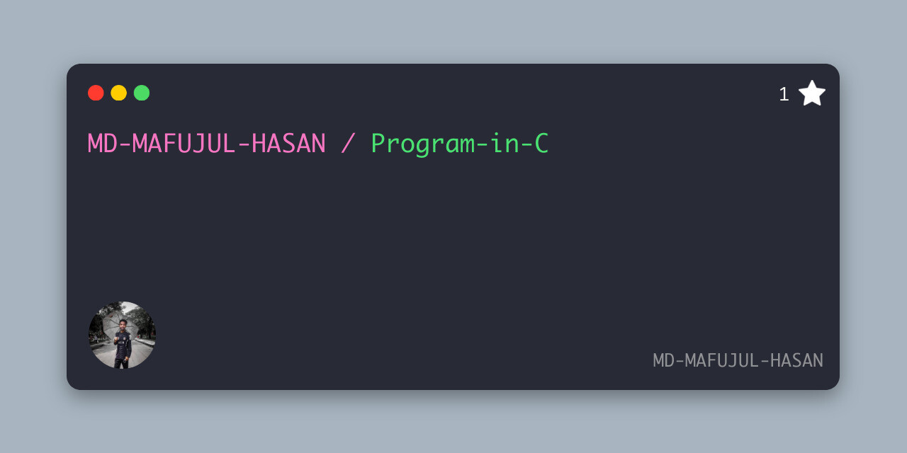 program-in-c
