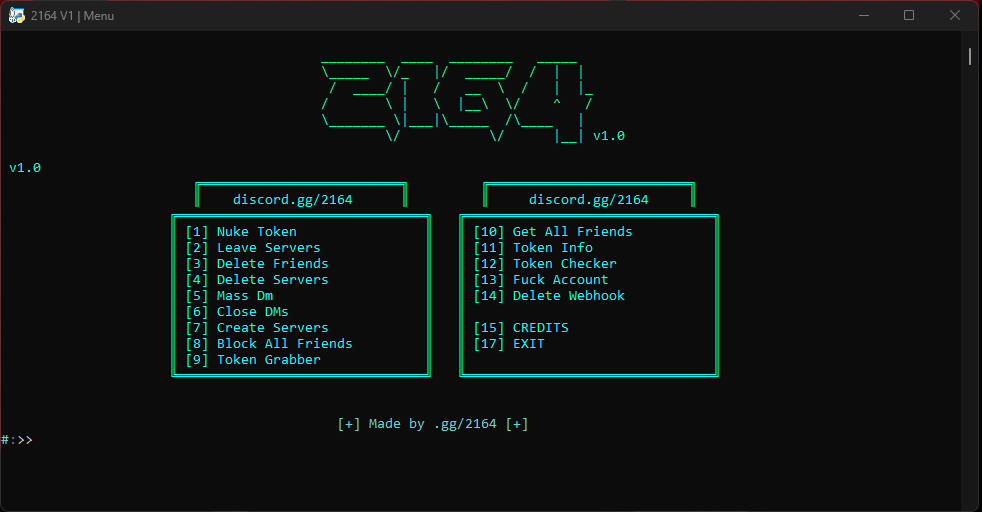 GitHub 2164isback/2164NUKER NUKER ACCOUNT DISCORD OPEN SOURCE PYTOHN
