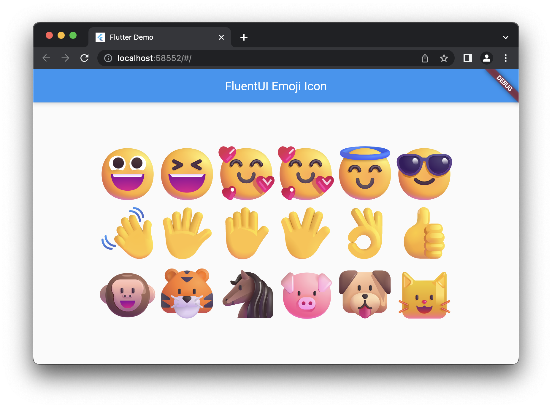 GitHub sugitlab/fluentui_emoji_icon Flutter Icon Widget Package