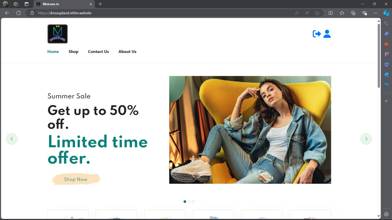 GitHub - NithinRajuOfficial/DressUpLand: creating a new e-commerce ...