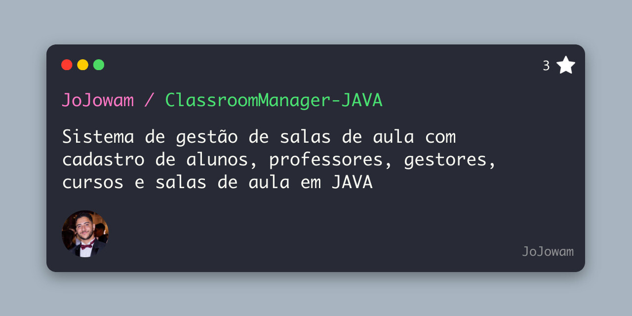 ClassroomManager-JAVA
