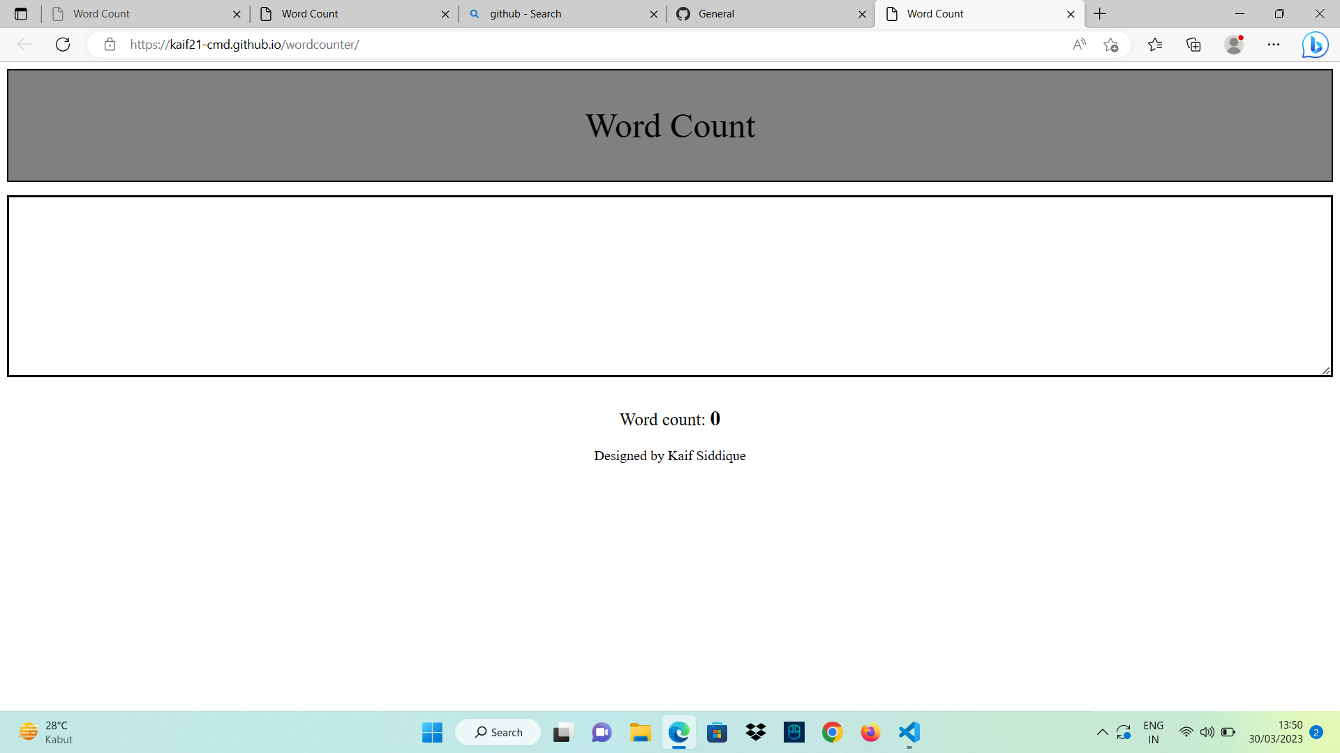 GitHub Kaif21 cmd wordcounter