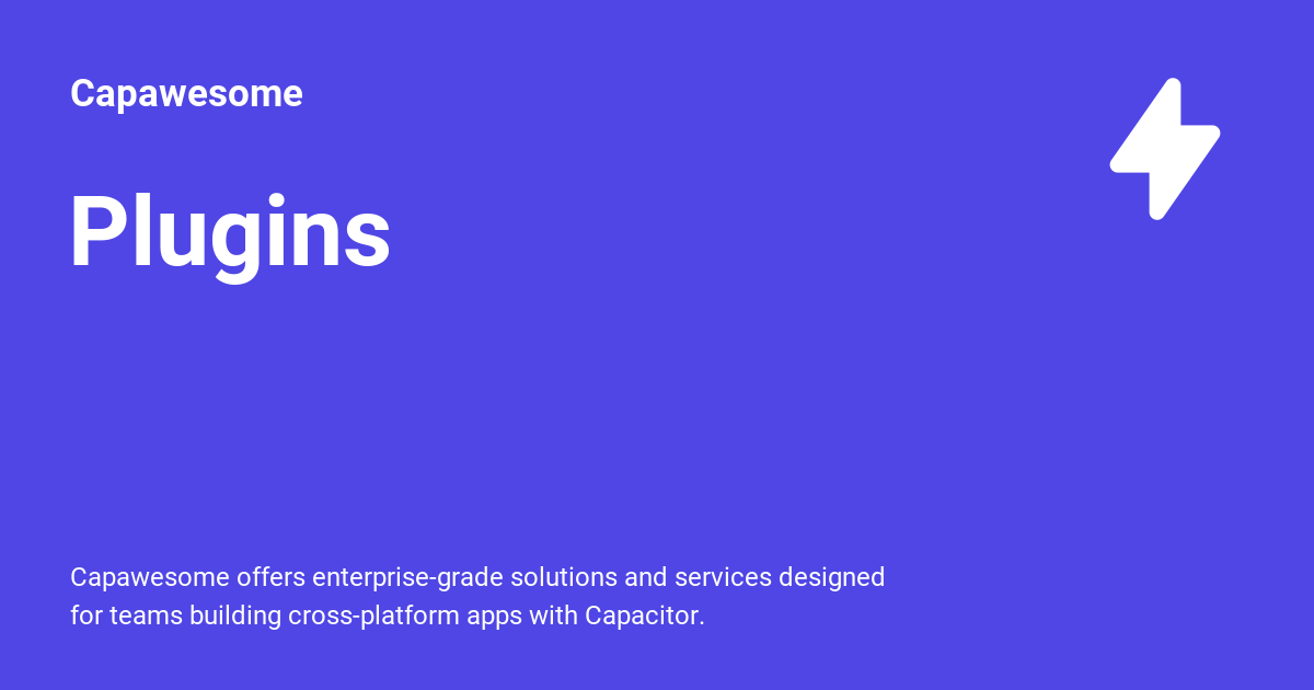 capawesome-team/capacitor-plugins