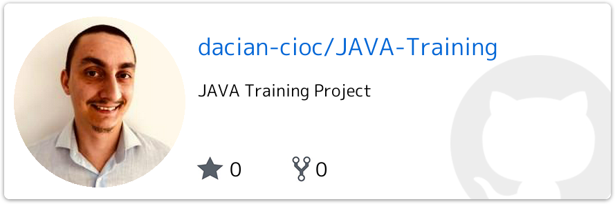 GitHub - dacian-cioc/JAVA-Training: JAVA Training Project