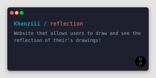 GitHub - Khenziii/reflection: 🪞 Microsoft's paint, but next to a mirror