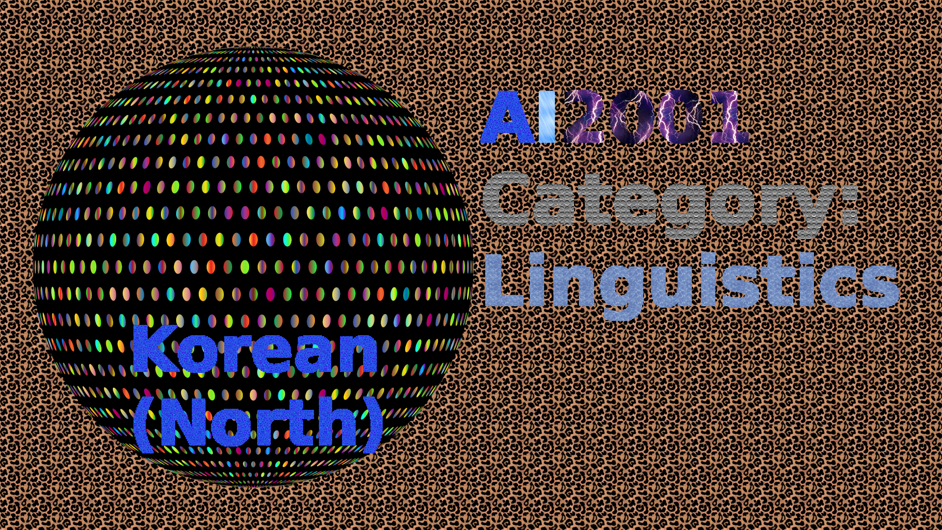 AI2001_Category-Linguistics-SC-Korean-North