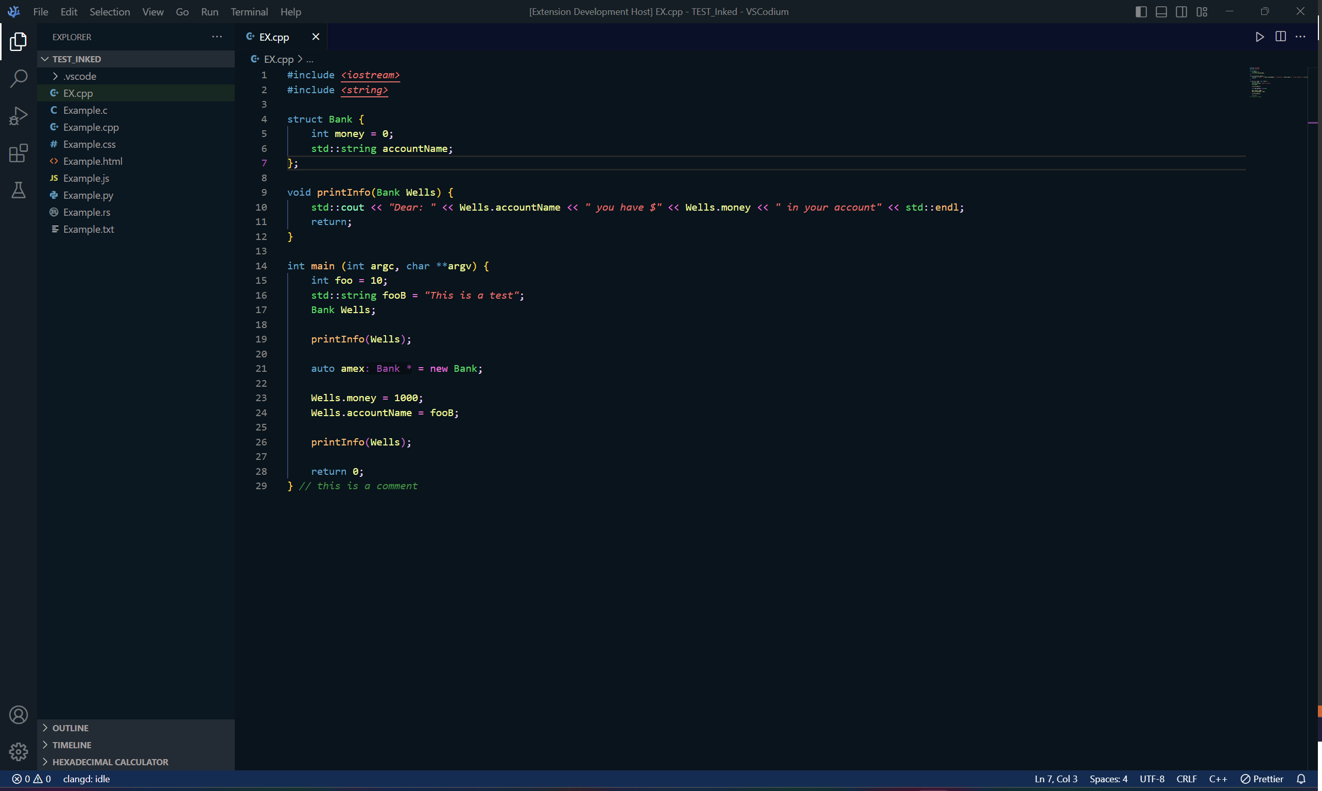 Github lamperr neoinked a dark theme for vscode vscodium