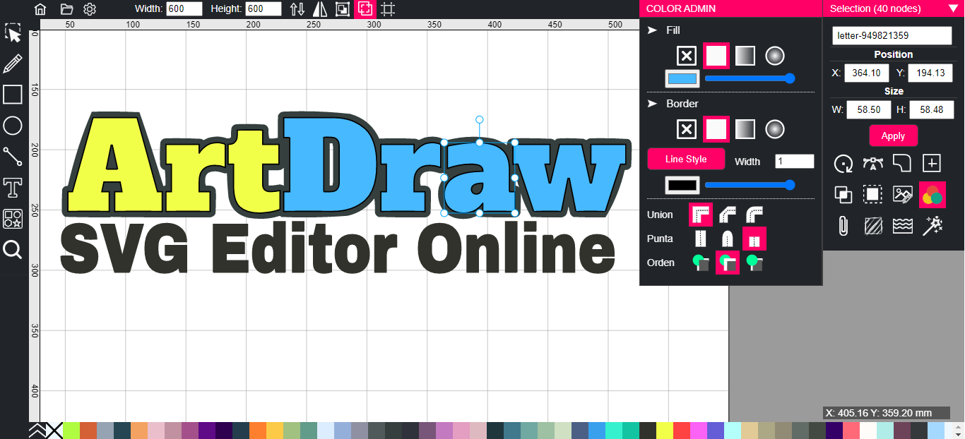 ArtDraw SVG Online Editor - Graphic Design Software