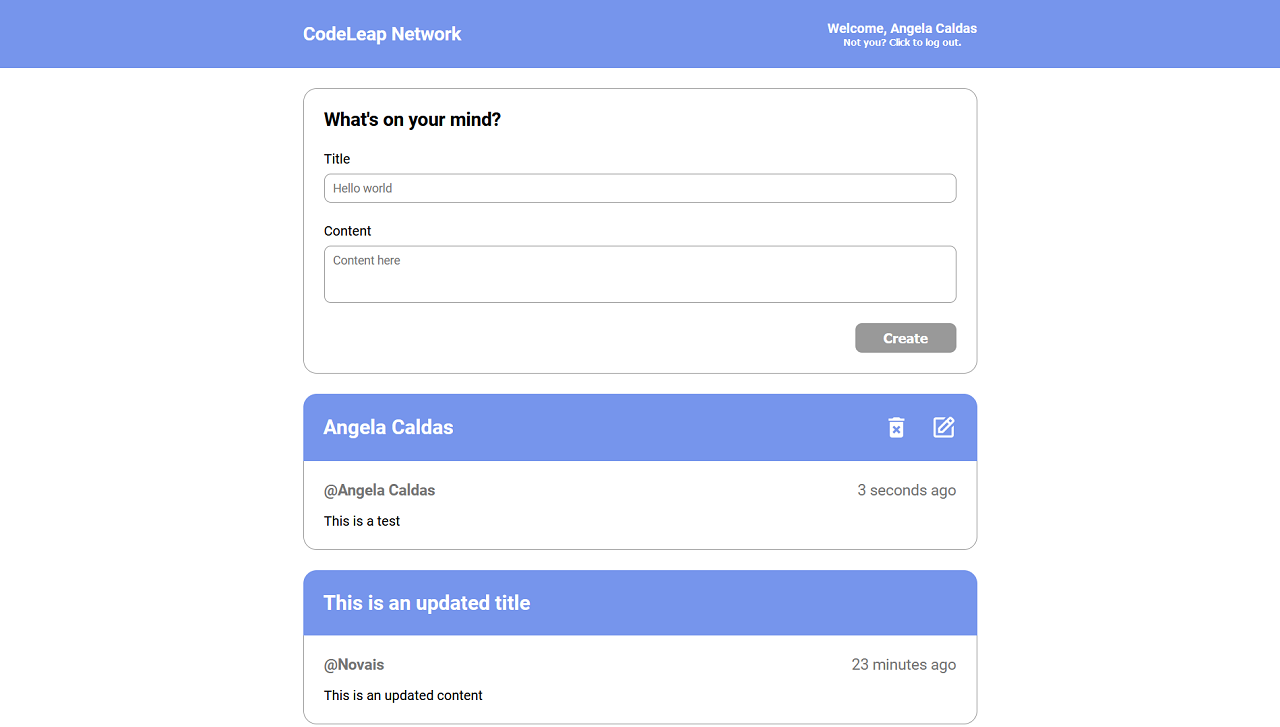 GitHub - sucodelarangela/codeleap-network: Application for CRUD ...