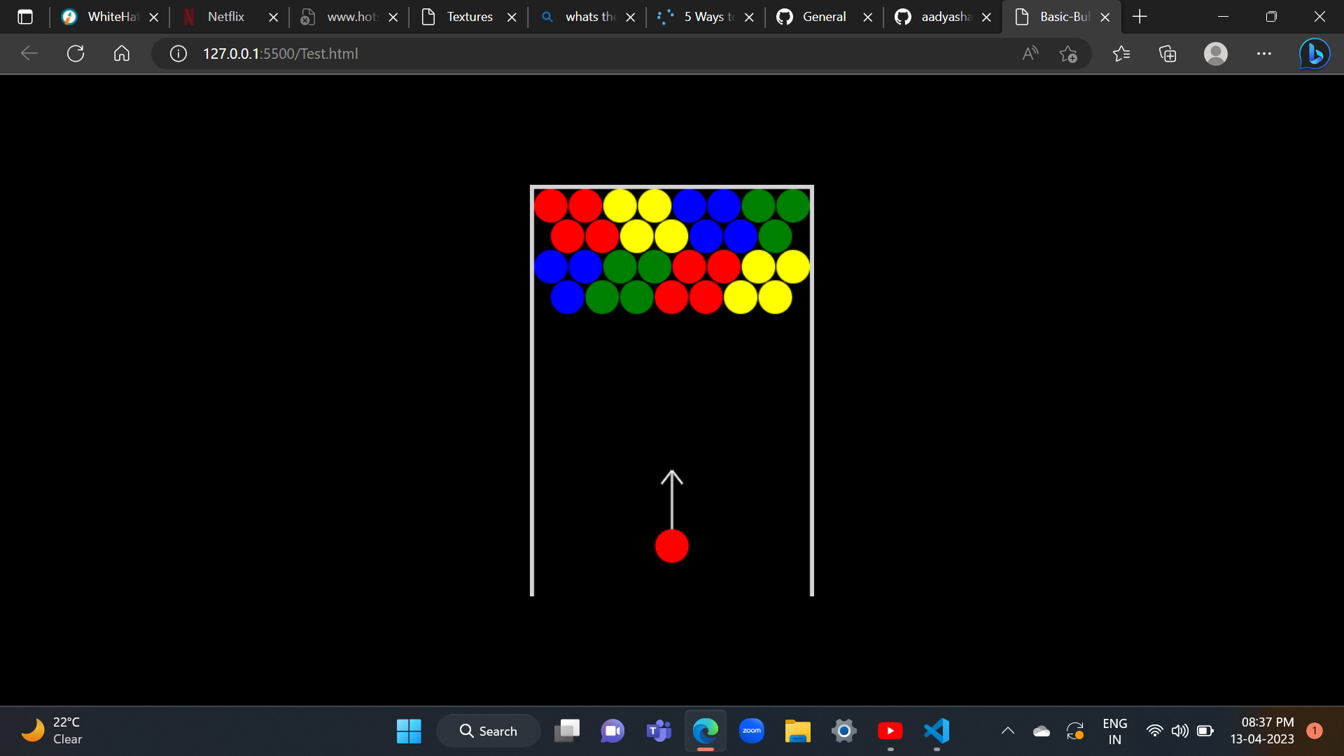 GitHub - aadyasharma22/Bubble-ShooterGame
