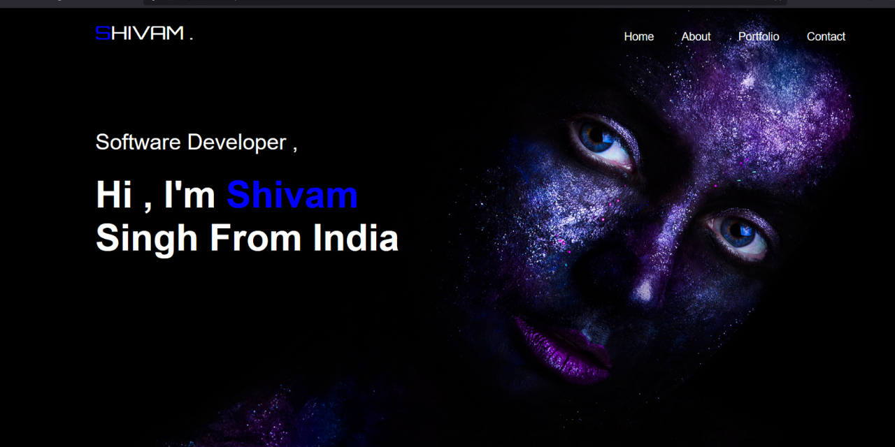 GitHub - Shivamr34/portfolio: Personal portfolio using html and CSS