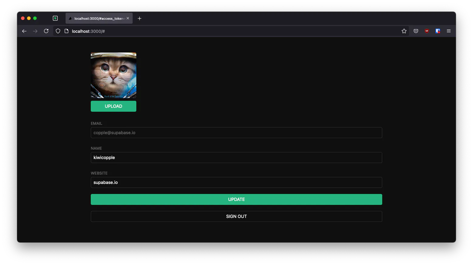 Github auth
