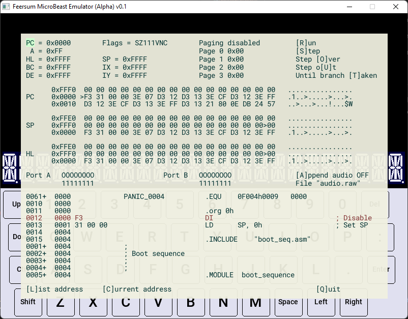 Github atoone beastem microbeast z80 computer emulator