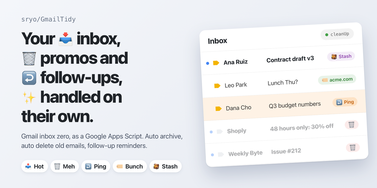 GmailTidy