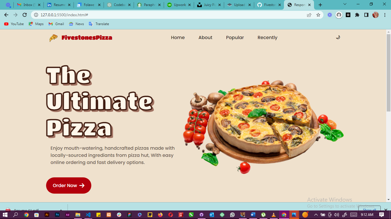 GitHub - Fivestones-Tech/FivestonesPizza