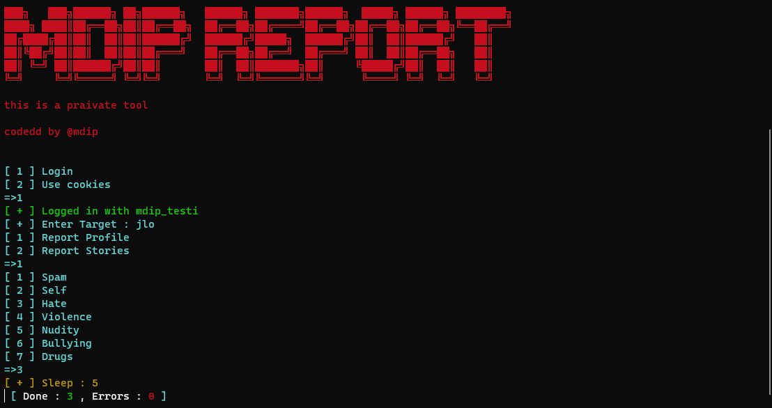instagramautoreportbot · GitHub Topics · GitHub