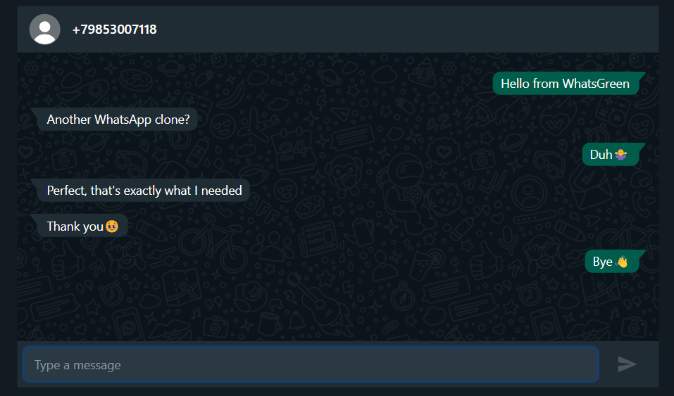 GitHub - kasgoto/whatsgreen-build: Build for a WhatsApp clone using ...