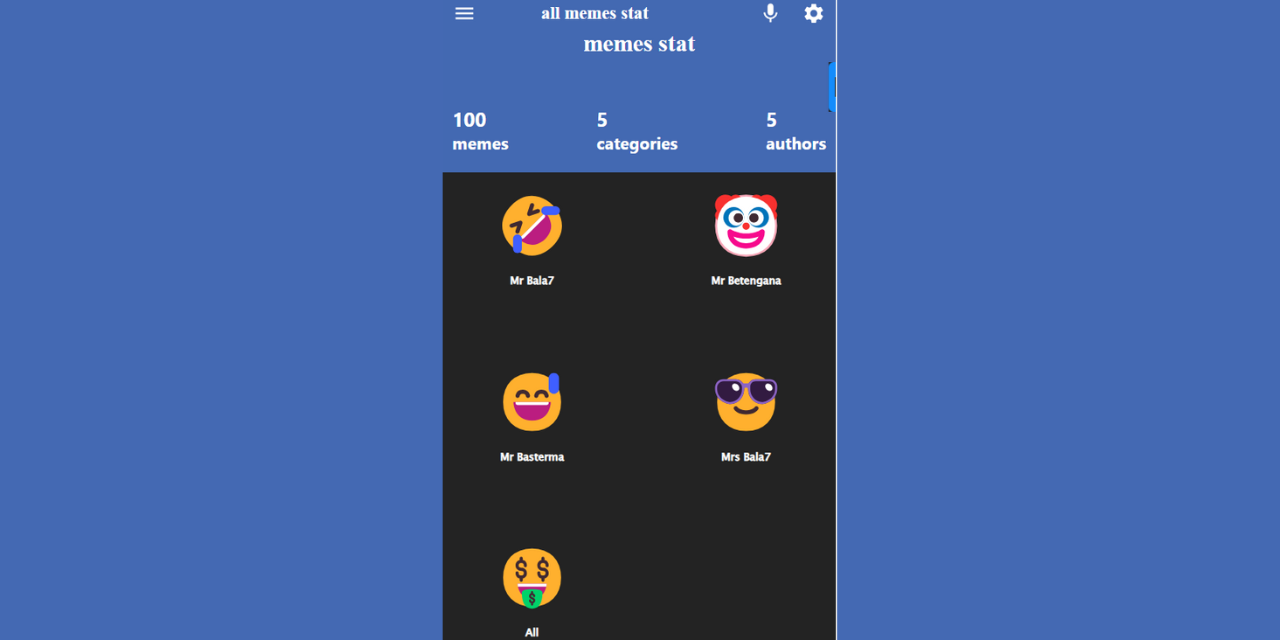 GitHub - MarwanDev/Meme-Galaxy: A mobile web app used for displaying ...