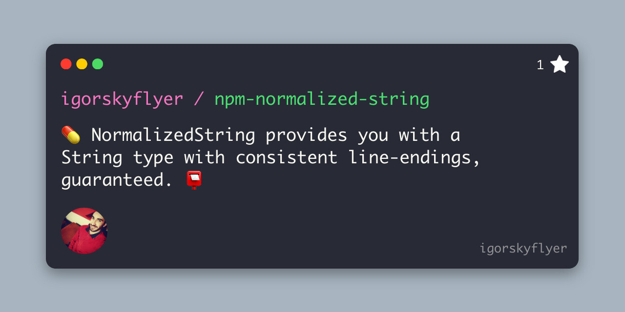 npm-normalized-string