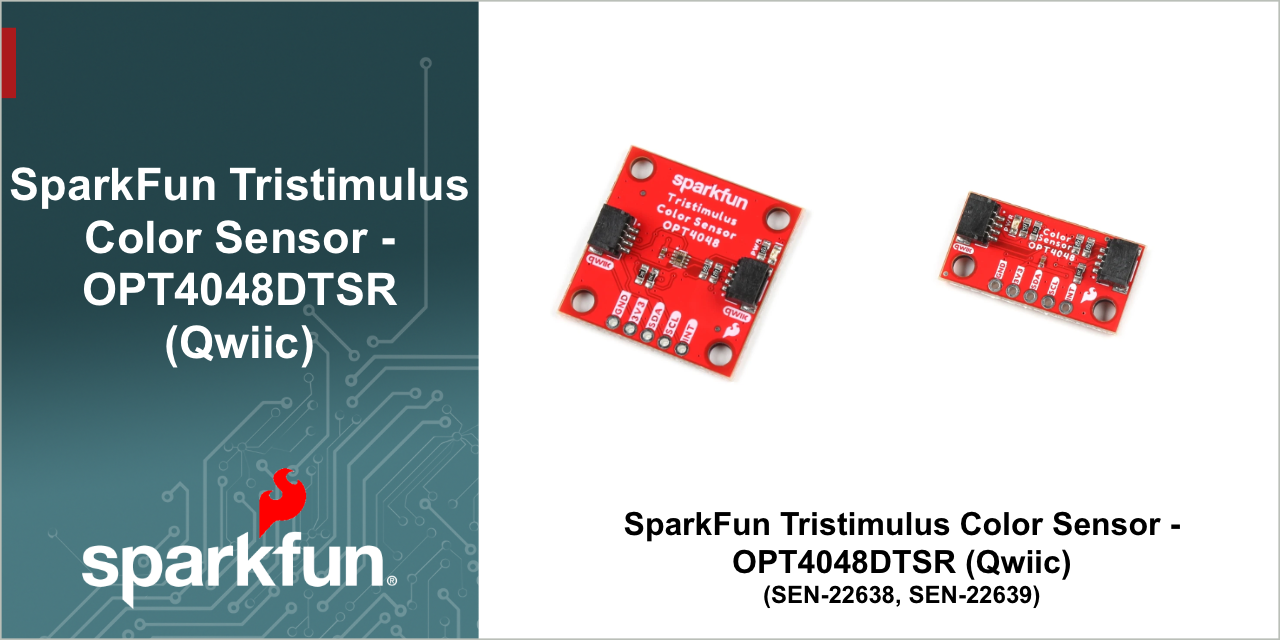 GitHub - sparkfun/SparkFun_Tristimulus_Color_Sensor-OPT4048 ...