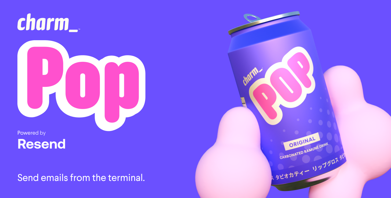 GitHub charmbracelet/pop Send emails from your terminal 📬