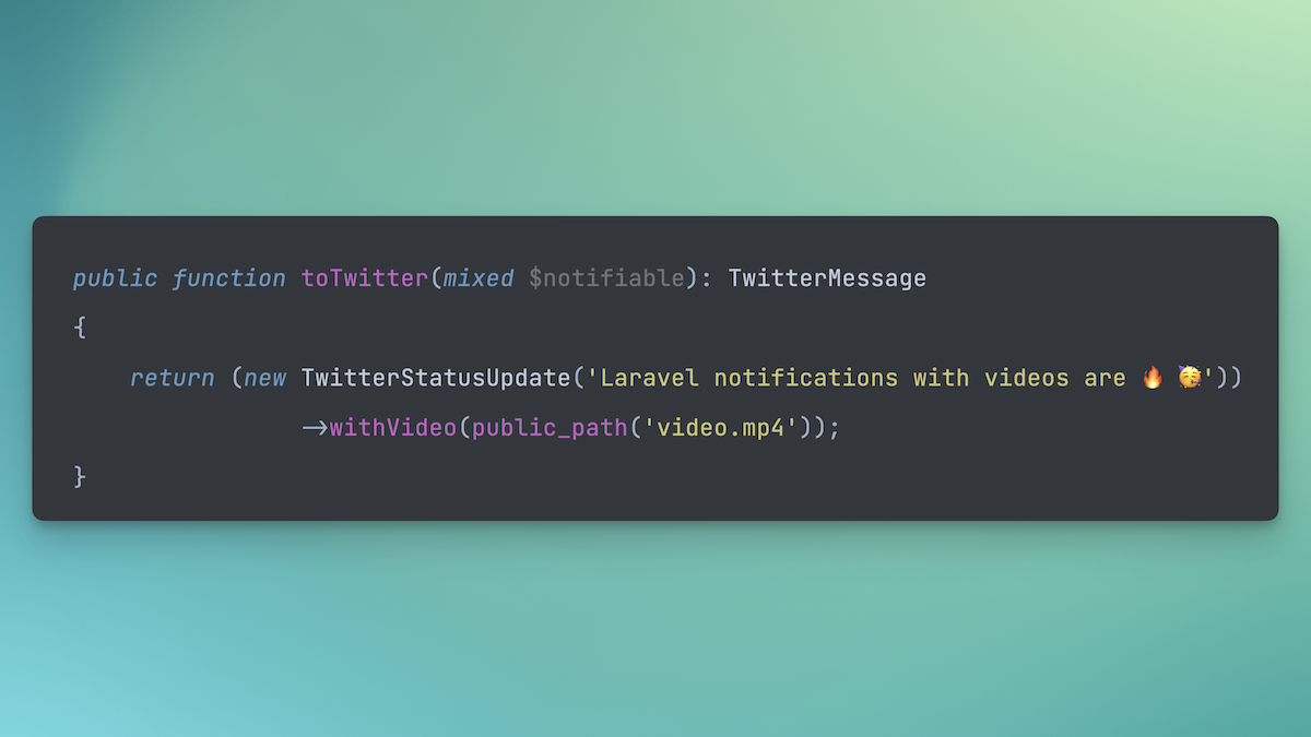 laravel-notification-channels/twitter