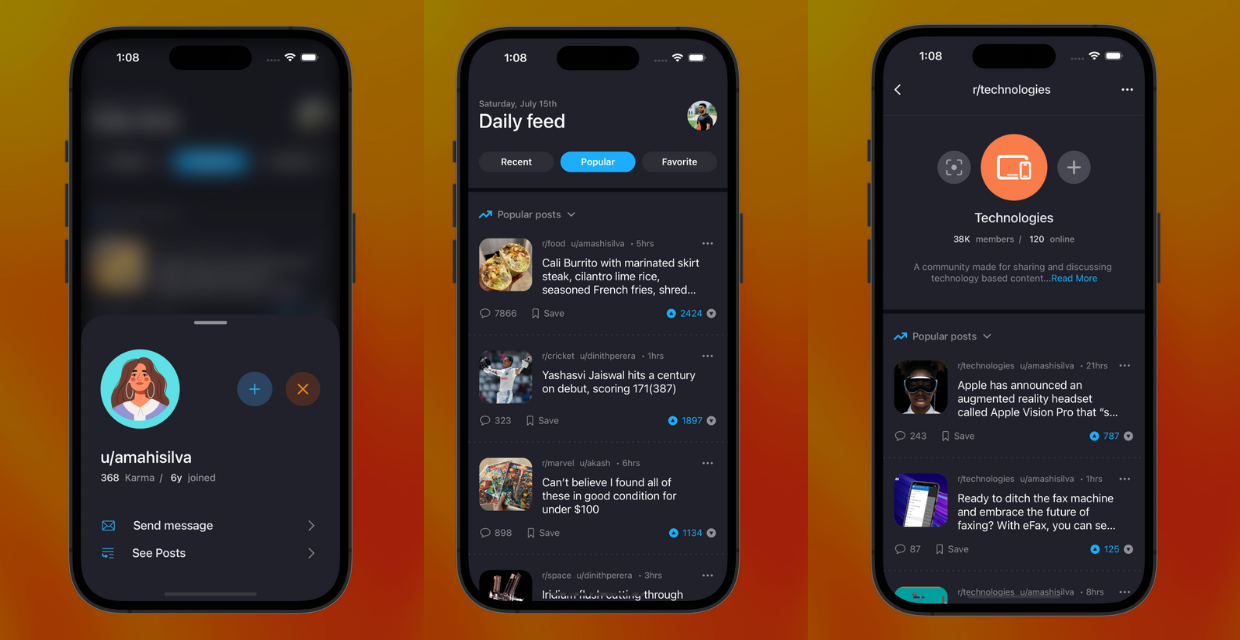 GitHub - direx99/reddit-bionic-client: Reddit Client iOS app developed ...