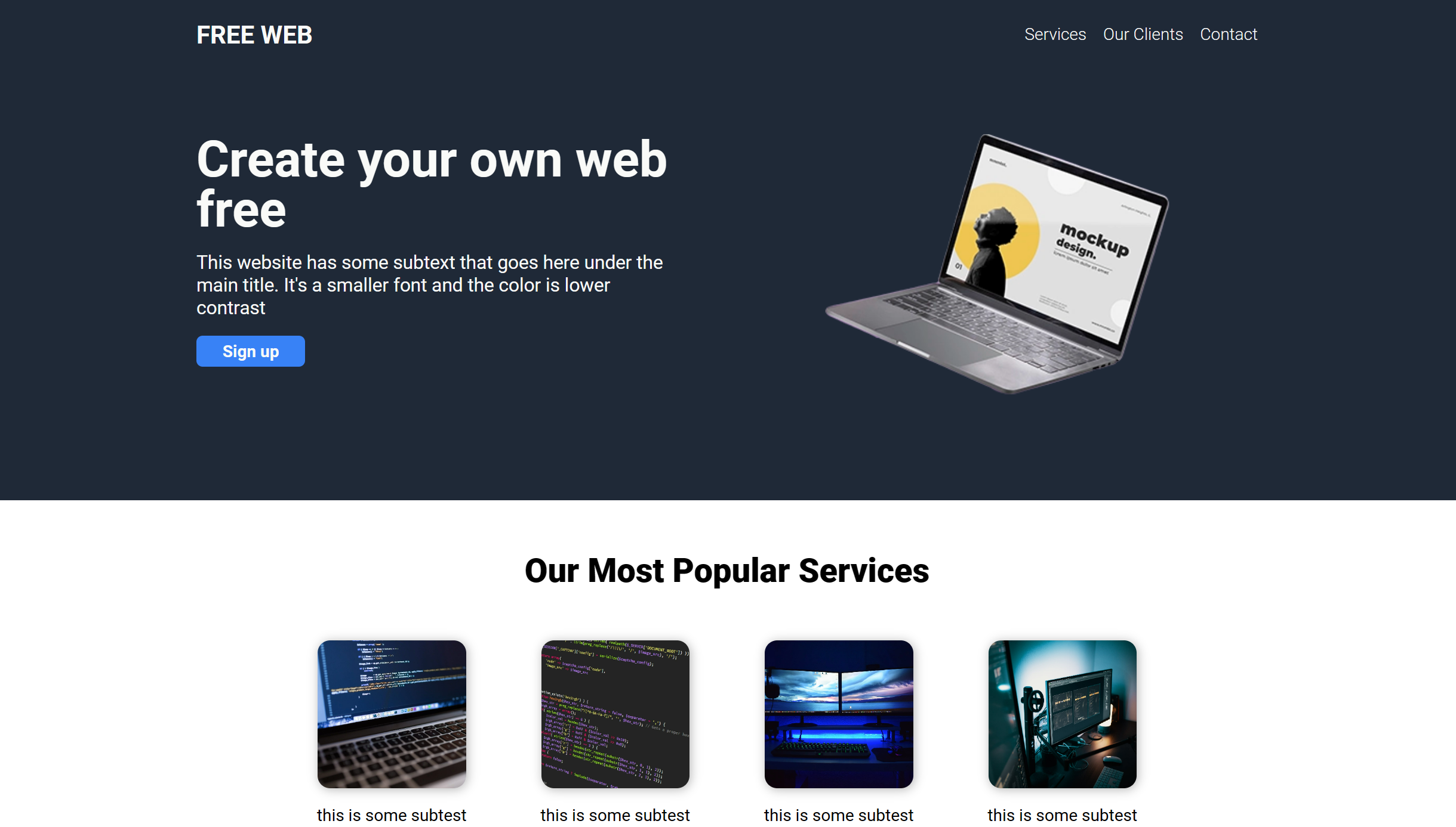 GitHub - marfil92/landing-page: Landing Page básica trabajada mediante ...