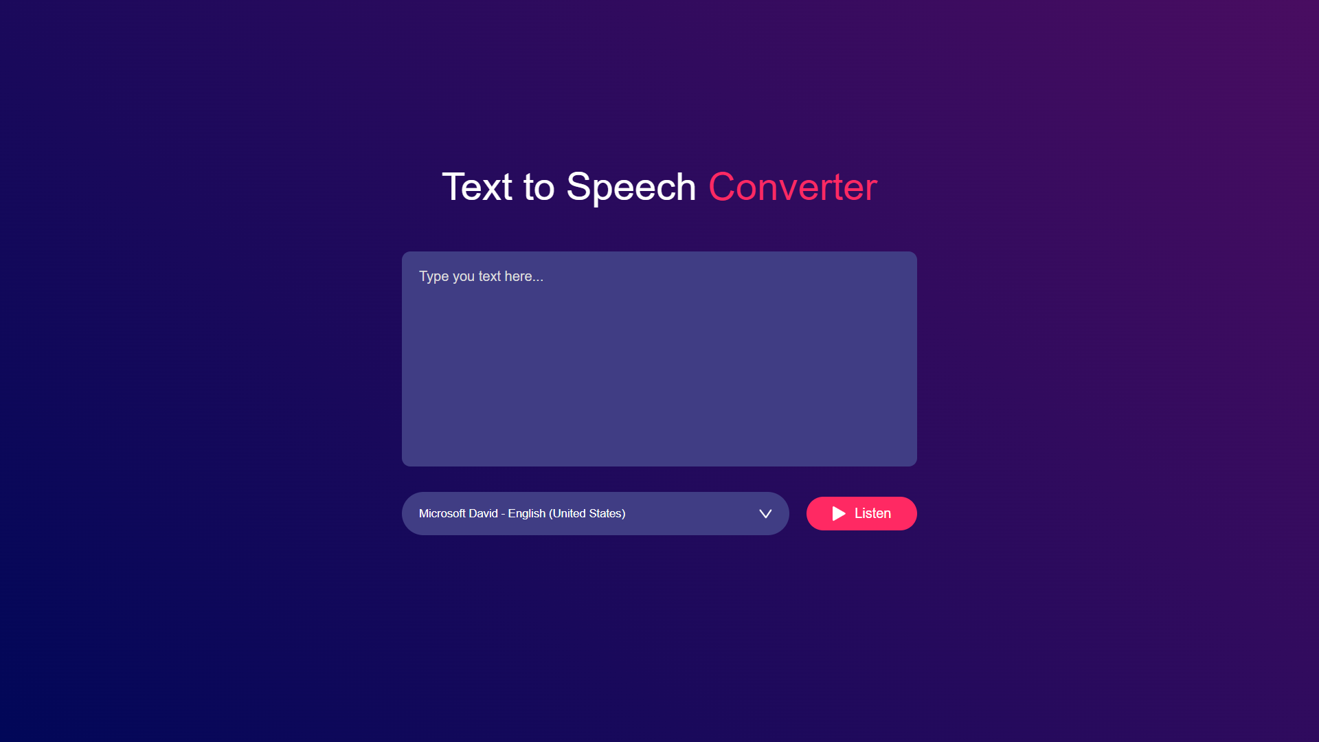 text to speech generator github