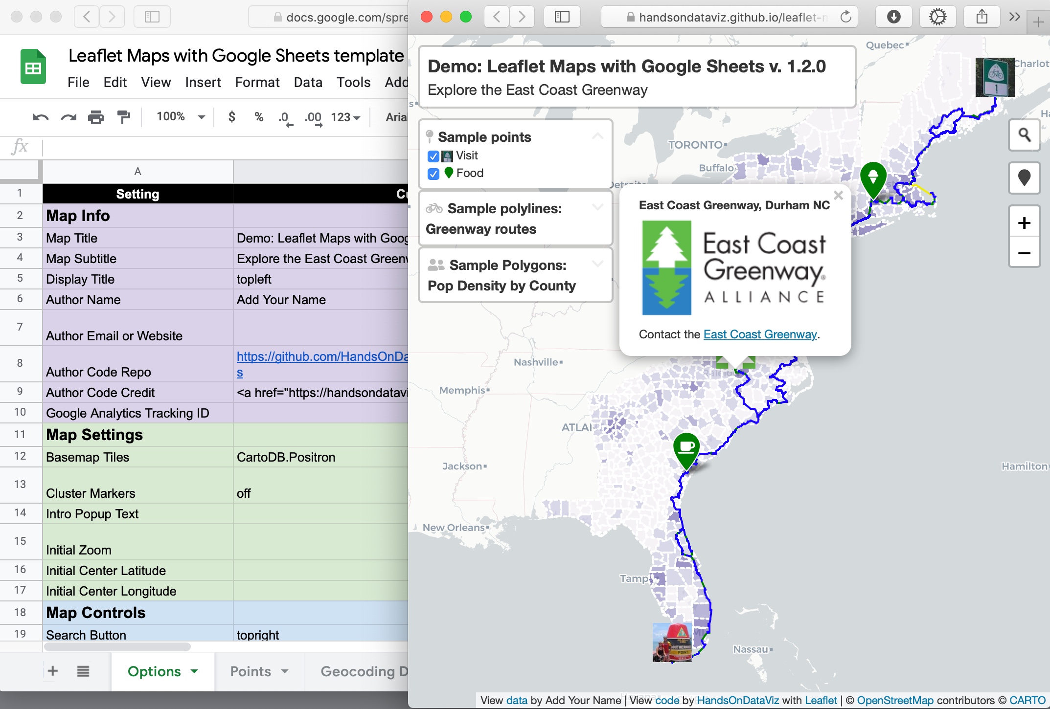 leaflet-maps-with-google-sheets: A JavaScript repository from Hands-On Data Visualization 