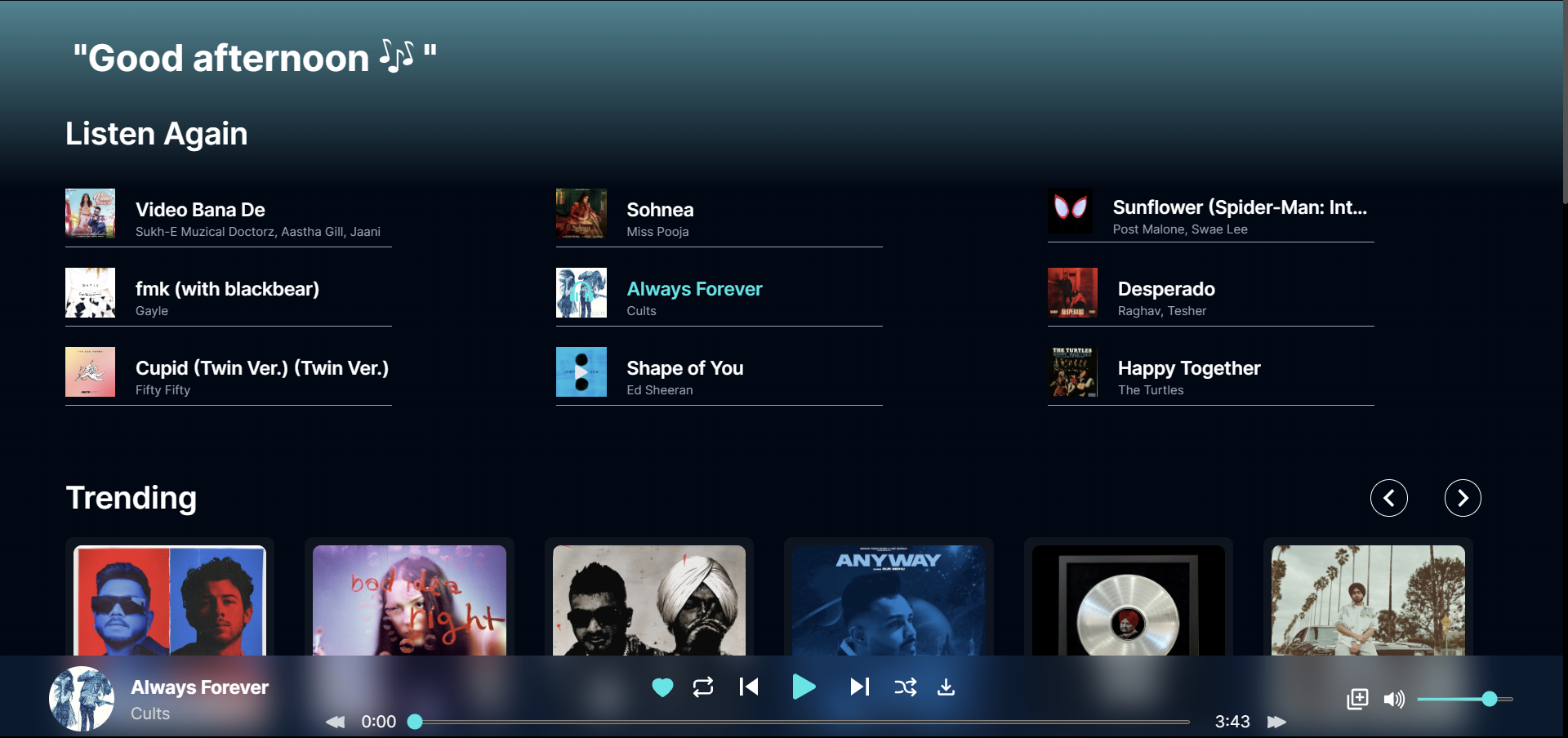 Create A Music Player Using HTML CSS JS, Javascript Music Player, PART -1