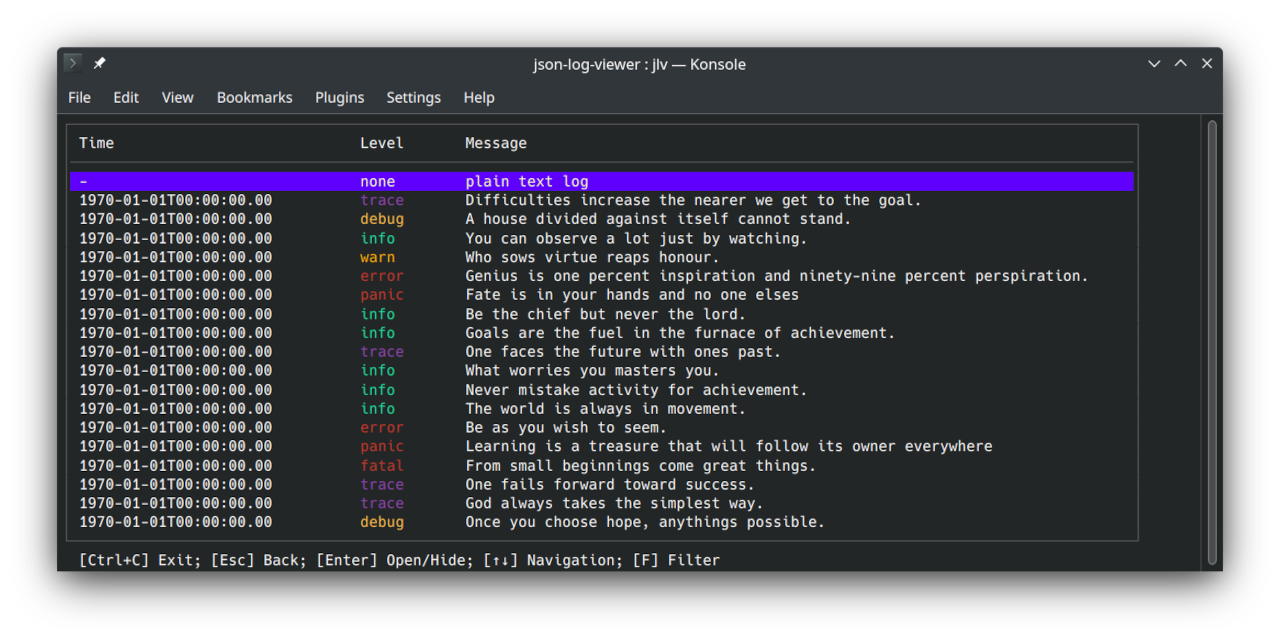 GitHub Hedhyw json log viewer Interactive Viewer For JSON Logs 