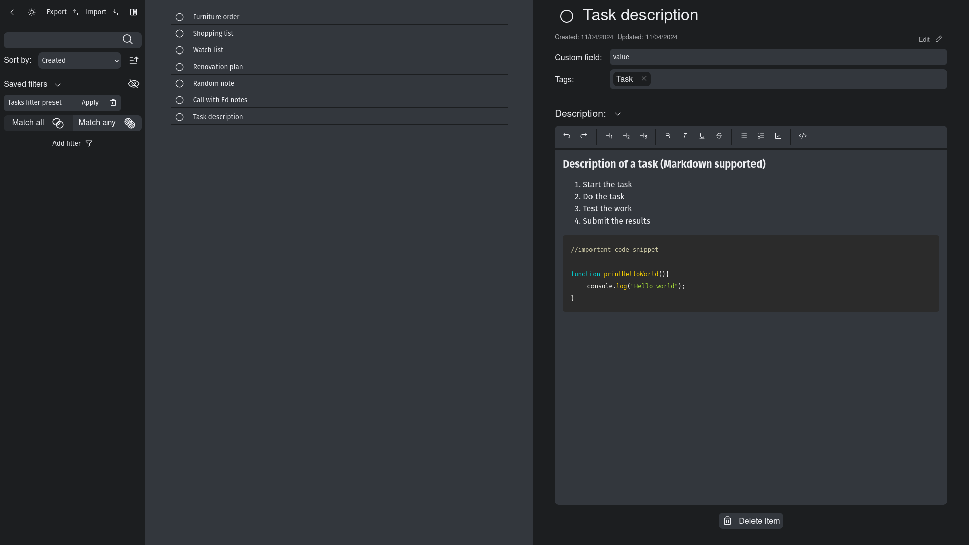 GitHub - klindukhov/simple-list: Local-only tool for storing and ...