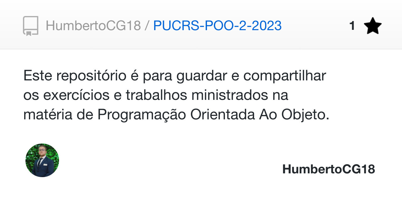 PUCRS-POO-2-2023