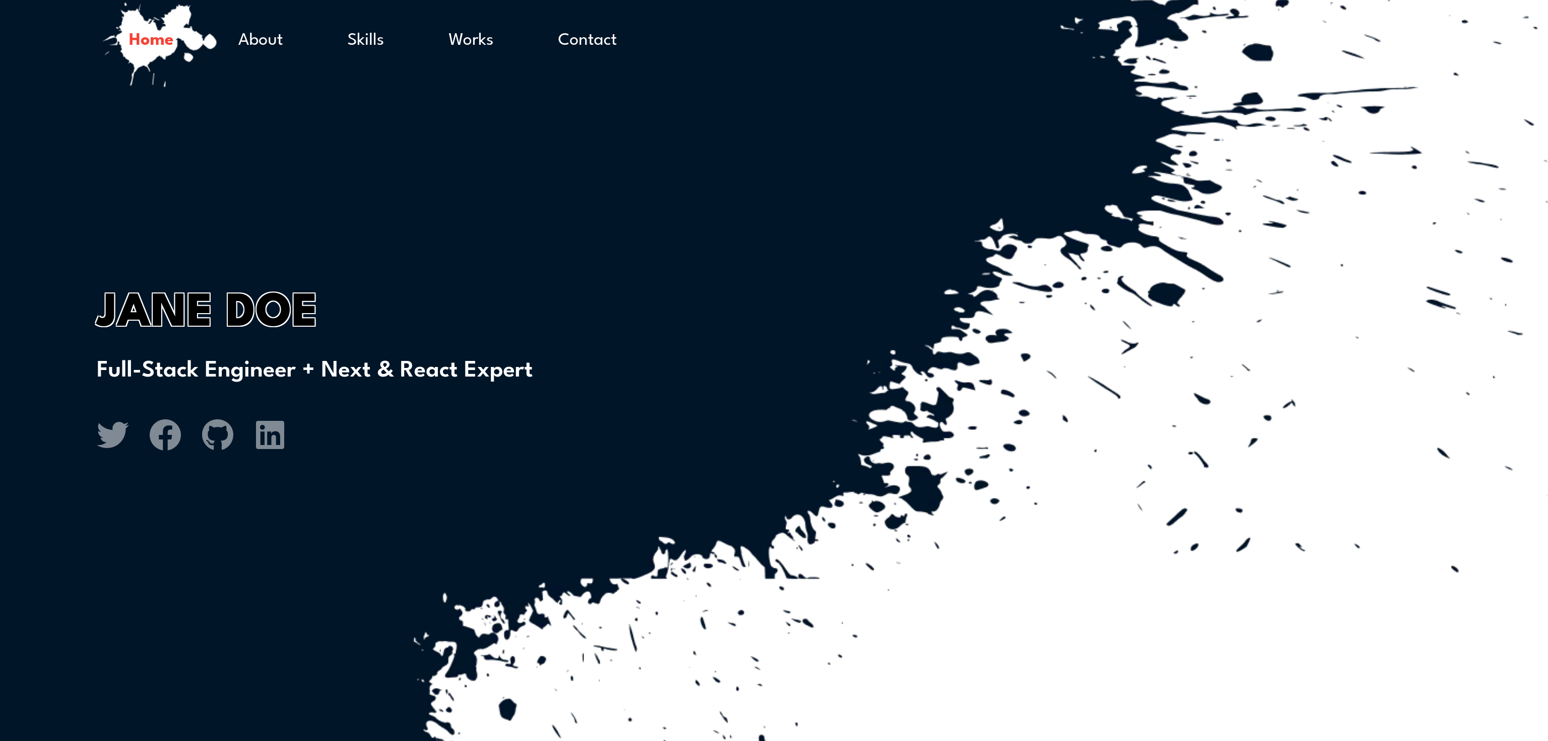 GitHub - writeonlycode/next-portfolio-splash: Next Portfolio Splash is ...
