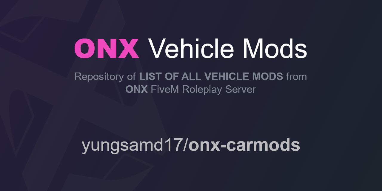 onx-carmods