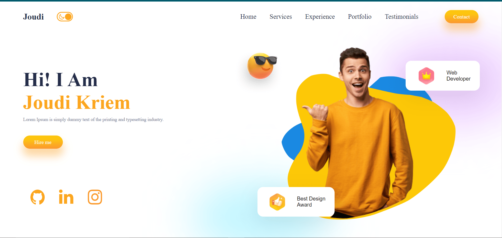 GitHub - joudik/portfoliostarter: A beautiful and simple portfolio ...