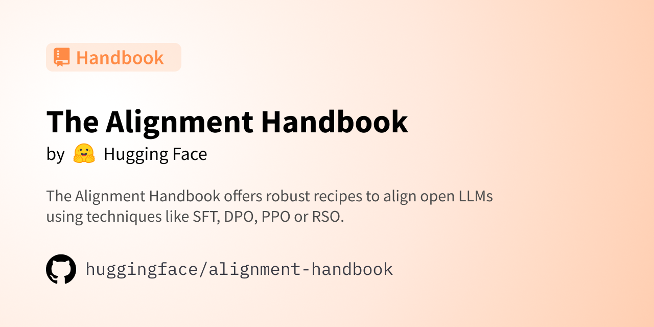 huggingface/alignment-handbook