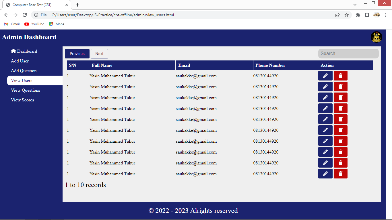 GitHub - saukakke/cbt_system: Computer Based Test Software using HTML5 ...