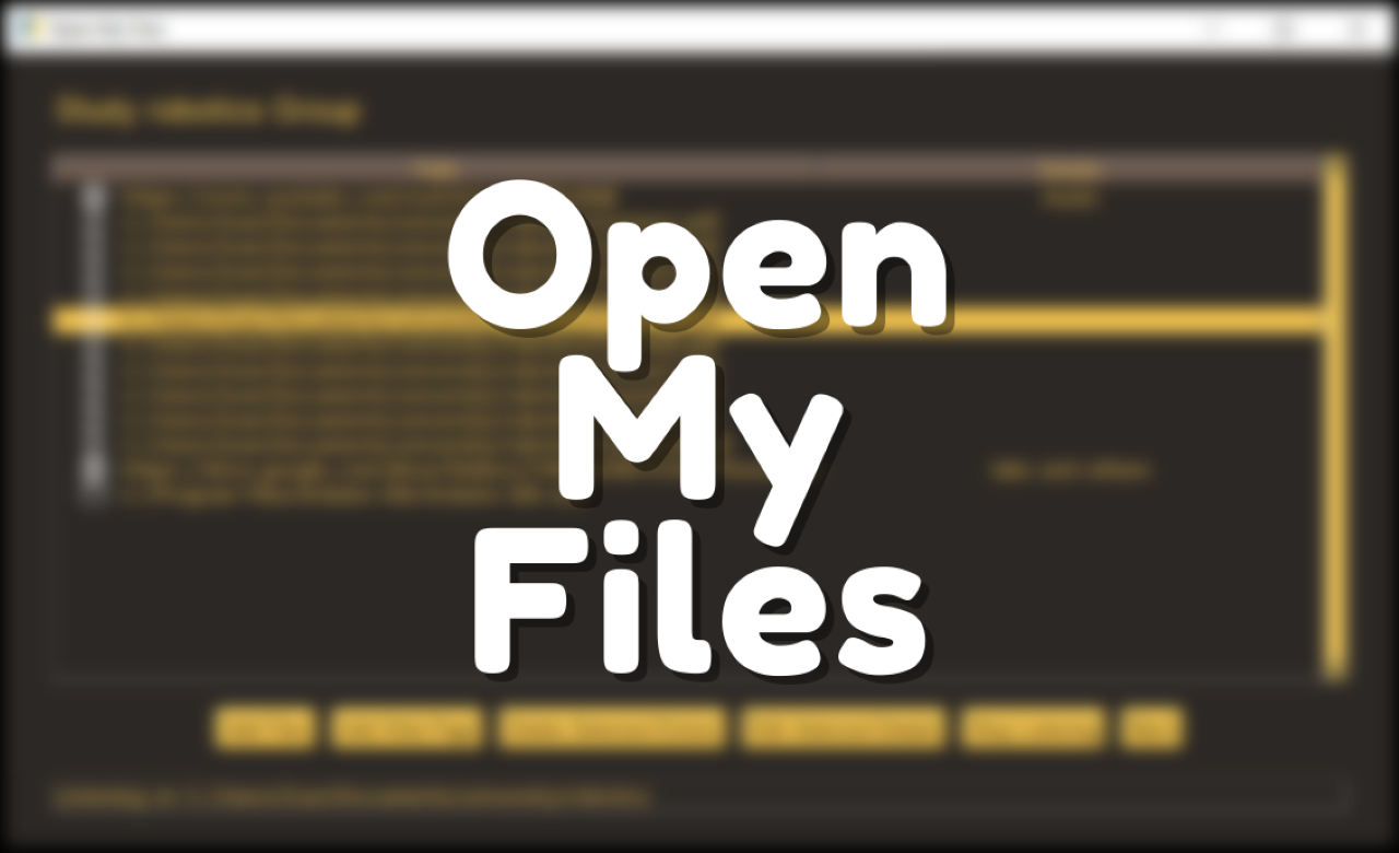 GitHub - ioan45/open-my-files: Easy and fast usual "setup" opener.