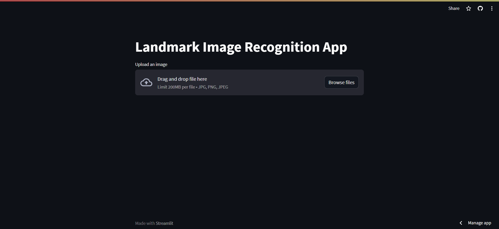 landmark-image-recognition-app