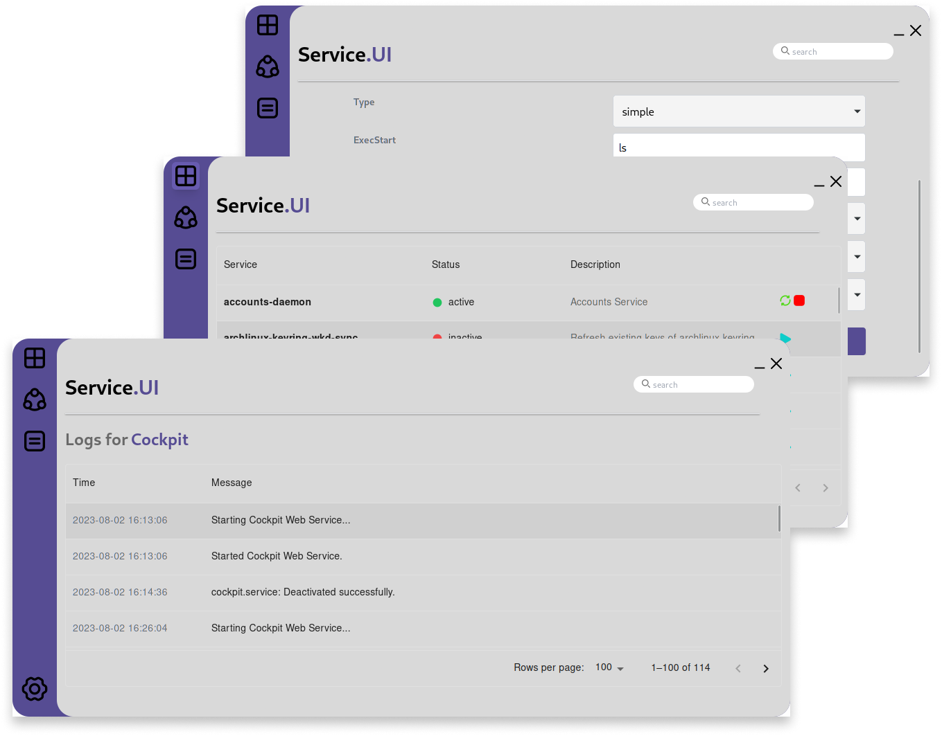 GitHub - Malwarize/Service.UI: 🌂 Modern UI for systemd manager