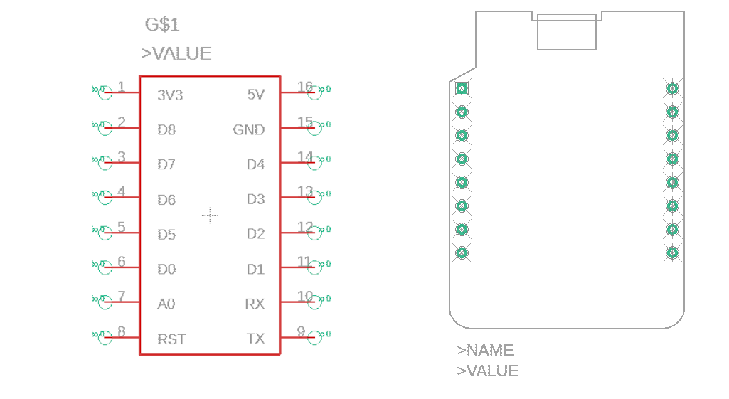 GitHub Henrywwg/D1MiniEAGLElibrary EAGLE library for D1 Mini