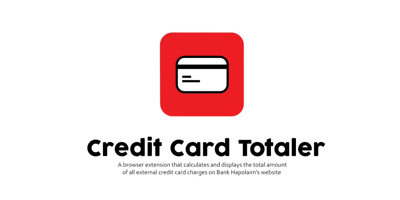 GitHub ocp1006/bankhapoalimcreditcardtotaler A browser extension that calculates and